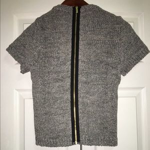 NWT H&M Crewneck Sweater w/ Contrast Back Zipper